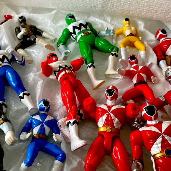 Vintage Bandai Mighty Morphin Power Rangers FLIP HEAD & Other Misc Rangers Lot